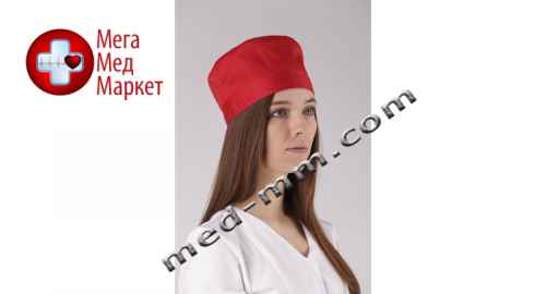 Купить Медицинская шапочка красная №2 цена, характеристики, отзывы